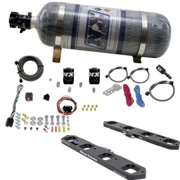 Direct Port Plate System with 12Lb Carbon Bottle for 5.7L / 6.1L / 6.4L Hemi Nitrous Express NX 20958-12