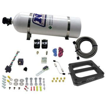 4500 Hitman Dominator Nitrous Plate System 100-150-200Hp with 15Lb Bottle Nitrous Express NX 40070-15