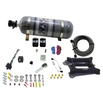 4150 Conventional Plate System Alcohol Pro-Power 100-500Hp with 12Lb Carbon Bottle Nitrous Express NX 50045-12