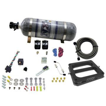 4500 Conventional Plate System Gasoline Pro-Power 100-500Hp with 12Lb Carbon Bottle Nitrous Express NX 50070-12