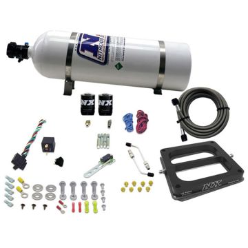 4500 Conventional Plate System Gasoline Pro-Power 100-500Hp with 15Lb Bottle Nitrous Express NX 50070-15