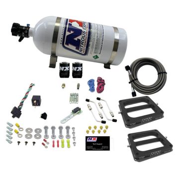 Dual 4500 Conventional Plate System Gasoline Pro-Power 100-500Hp with 10Lb Bottle Nitrous Express NX 50270-10