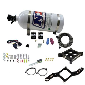 4150 Billet Crossbar Plate System Single Stage 50-300Hp with 10Lb Bottle Nitrous Express NX 63040-10