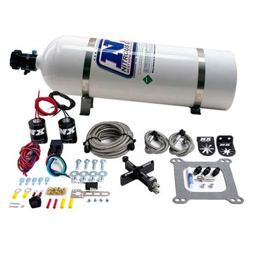 4150 Covert Crossbar Plate System Stage 6 50-300Hp with 15Lb Bottle Nitrous Express NX 63041-15