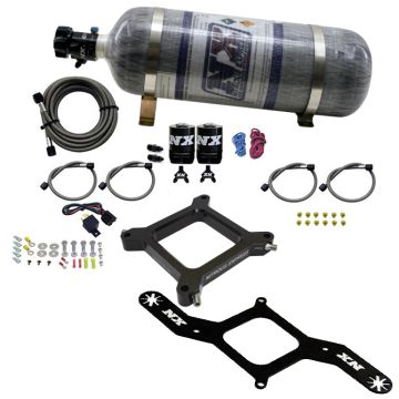 4150 Assassin Plate Gasoline Stage 6 50-300Hp with 12Lb Carbon Bottle Nitrous Express NX 67040-12