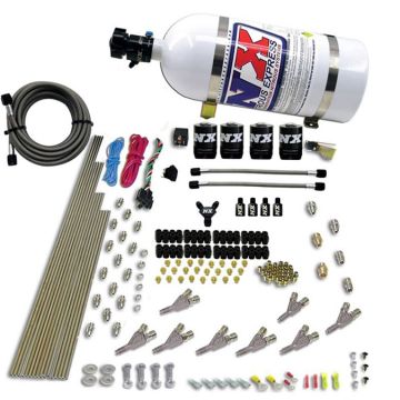 8-Cyl S.T.D (Annual Nozzle) Direct Port for EFI Applications 10LB Nitrous Express NX 80018EFI-10