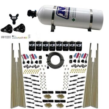 Four Stage 8-Cyl Dry Direct Port Nitrous System 15LB Nitrous Express NX 93306-15