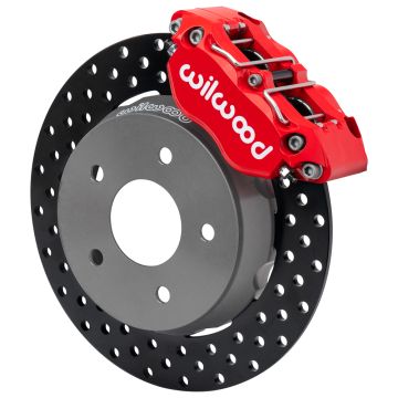 Wilwood 140-17568-DR NDPR Front UTV Brake Kit Drilled Red for Polaris RZR