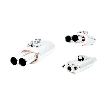 Oval body muffler XForce with Varex system 15,24cm x 25,4cm x 38,1cm