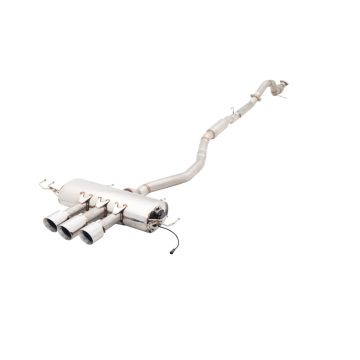 Exhaust system XForce with Varex muffler for Honda CIVIC 2017- TYPE R FK8 stainless steel