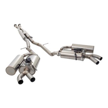 Exhaust system XForce with Varex muffler for Kia STINGER 2017- GT 3.3L V6 TWIN TURBO RWD stainless steel