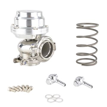 Wastegate V-BAND 40mm silver