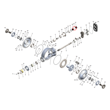 Winters O-Ring, Spacer, Lower Shaft 9405
