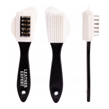 Leather Expert double-sided suede and nubuck cleaning brush 15.5cm