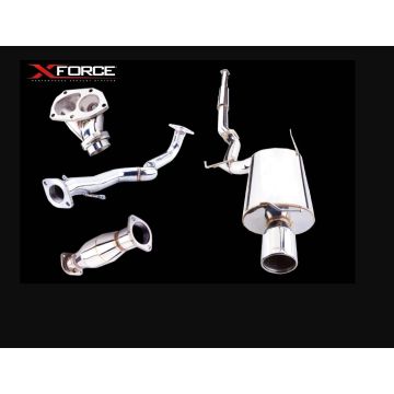 Exhaust system XForce for Mitsubishi Lancer 2001-2007 EVO 7 8 9 stainless steel