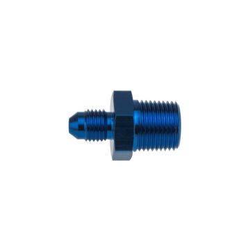 AN10 JIC Flare To 3/4 NPT Straight Hose Fitting Adapter Blue