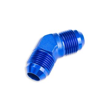 Adapter AN10 45' male-male coupler hose fitting Blue