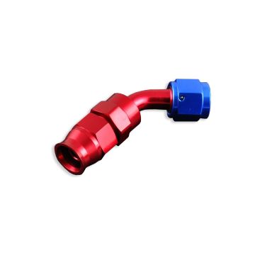 AN -10 AN10 JIC 45' Degree PTFE Fuel Oil Fitting hose end Red