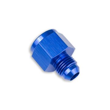 Adapter AN10 female to AN8 male JIC reducer hose fitting Blue