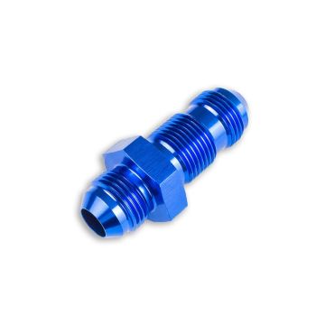 Adapter AN12 JIC bulkhead straight male hose fitting Blue