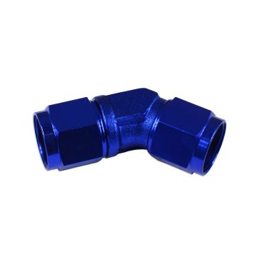 Adapter AN4 45' female-female coupler hose fitting Blue