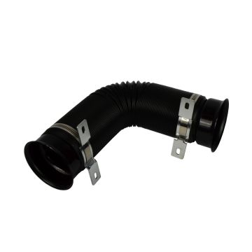 Elastyczna rura karbowana metalowe uchwyty Czarny