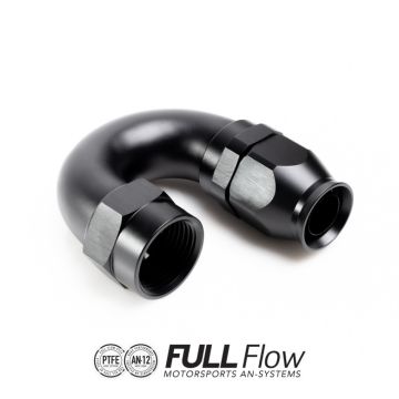 Nuke Performance Full Flow PTFE Hose End Fitting 180 Degree AN-8