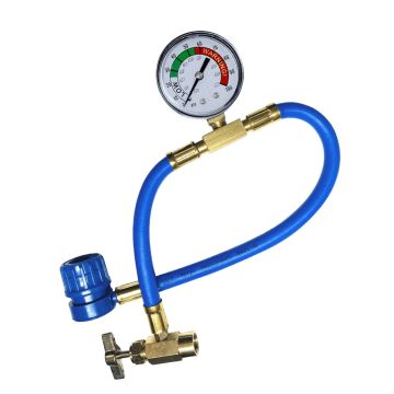 CarFix A/C Refill Hose with Pressure Gauge Type A