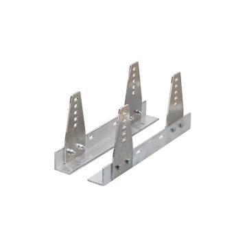 GT2I Short Adjustable Side Mount Brackets in Aluminium