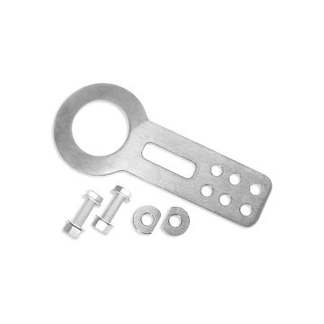 Tow hook Straight Silver