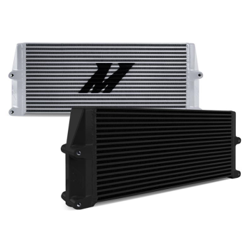 Mishimoto MMOC-SSO-17BK Heavy-Duty Oil Cooler 17" Same-Side Outlets Black      