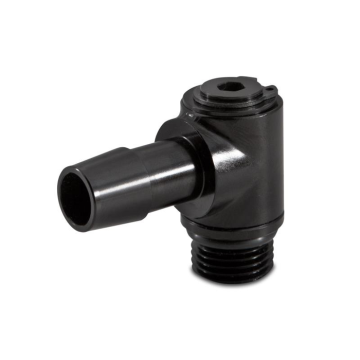 Mishimoto MMFT-M16-10SBK 90 Degree Banjo Swivel M16x1.5 1/2" Barbed Fitting     