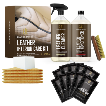 Leather Expert Interior Care Kit leather cleaning and conditioning set 2x1000ml 2000ml 2l