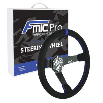 Sport Steering Wheel FMIC.Pro Track suede 350mm offset 90mm blue