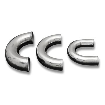 Kolanko aluminiowe 180' 22mm, 30cm