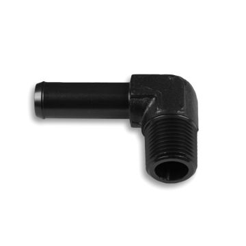 Fitting 90' 3/8 NPT to 1/2" nipple Black