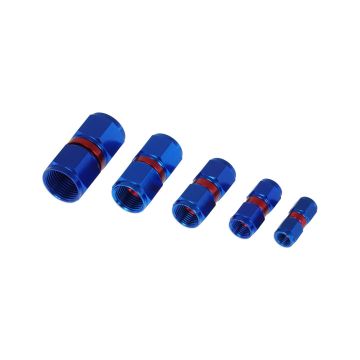 AN4 female - female connector Blue