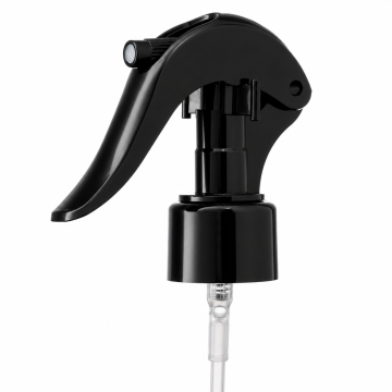 Leather Expert black mini trigger sprayer for bottles 24/410 thread 175mm tube