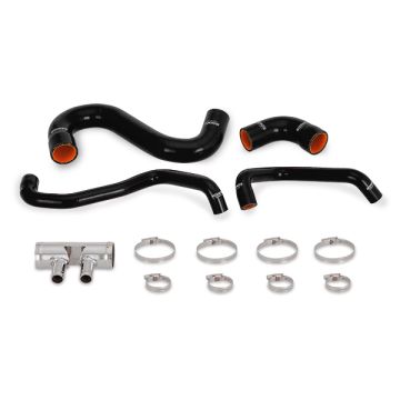 Mishimoto MMHOSE-MUS8-15LBK Silicone Lower Rad Hose for Ford Mustang GT 15-17 Black    