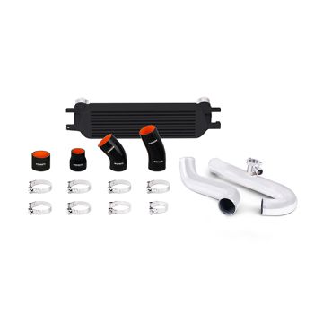 Mishimoto MMINT-MUS4-15KPBK Intercooler Kit for Ford Mustang EcoBoost 15+ Black w/ Polished Pipes   