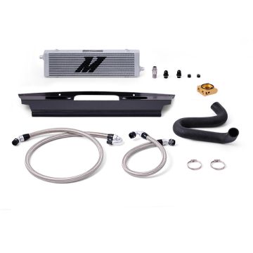 Mishimoto MMOC-MUS8-15T Thermostatic Oil Cooler Kit for Ford Mustang GT  15-17 Silver   