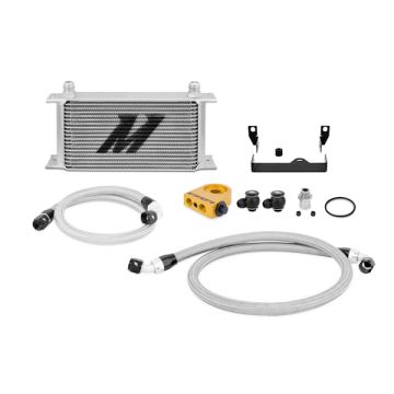 Mishimoto MMOC-WRX-06T Thermostatic Oil Cooler Kit for Subaru Impreza WRX 06-07 Silver    