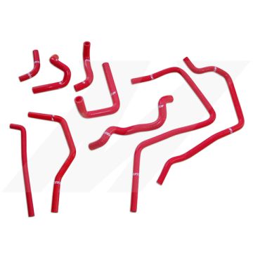 Mishimoto MMHOSE-SUB-ANCRD Silicone Ancillary Hose Kit for Subaru WRX 02-05 Red     