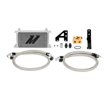 Mishimoto MMOC-STI-15T Thermostatic Oil Cooler Kit for Subaru WRX STI 15+ Silver    