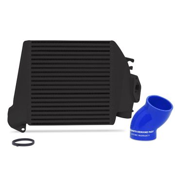 Mishimoto MMTMIC-WRX-08BKBL Top Mount Intercooler Kit for Subaru WRX 08-14 Black w/ Blue Hose  