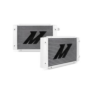 Mishimoto MMOC-19DP Universal 19 Row Dual Pass Oil Cooler Silver     