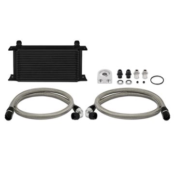 Mishimoto MMOC-ULBK Universal 19 Row Oil Cooler Kit Black      