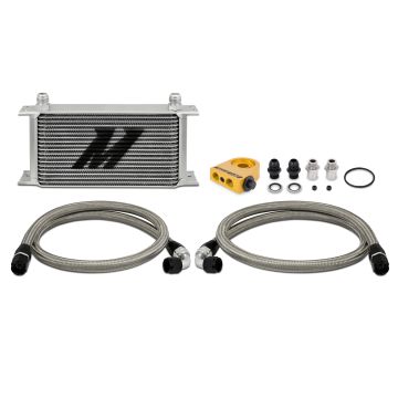 Mishimoto MMOC-ULT Universal 19 Row Thermostatic Oil Cooler Kit Silver     