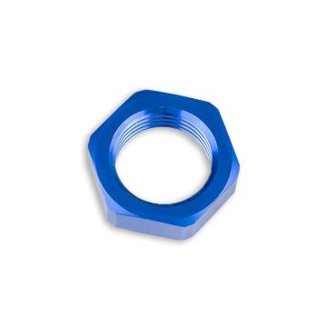 AN-10 AN10 (7/8 UNF) Adapter JIC bulkhead hex nut Fuel Oil Hose Fitting Blue