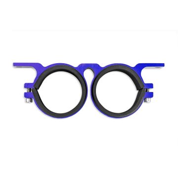 Dual fuel pump mounting bracket 60MM Blue